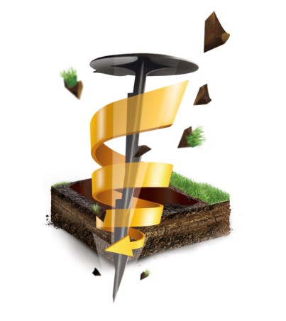 Szpilki twist do mocowania agrowłókniny 50 szt. czarne